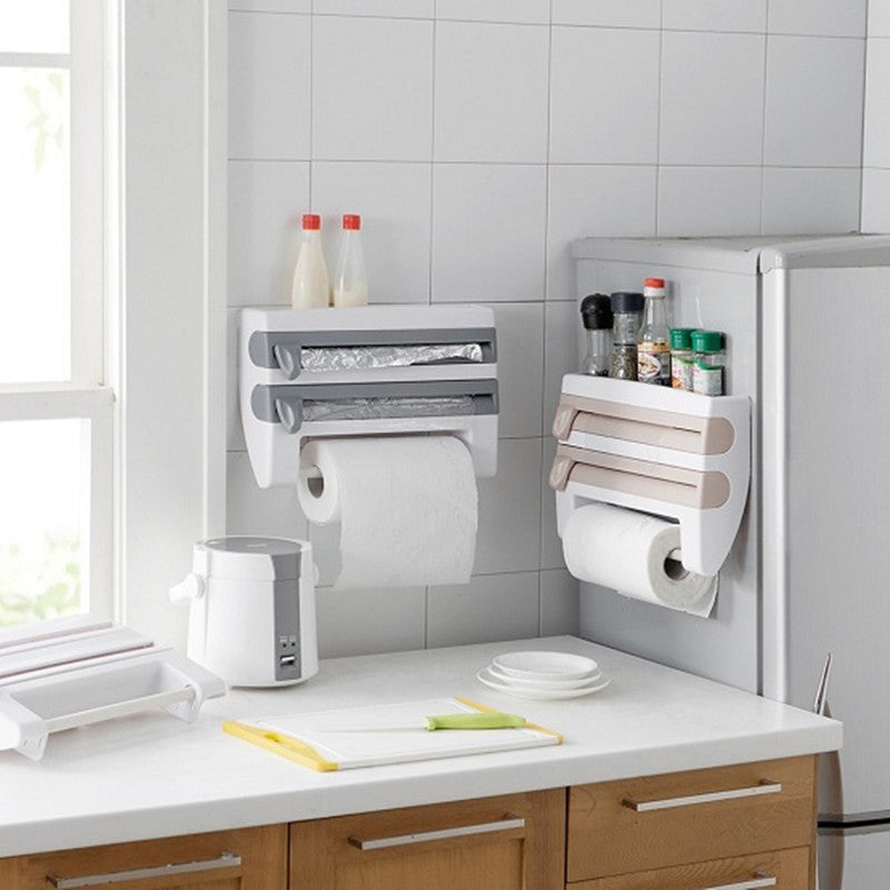 Paper Towel Dispenser Holder Roll Wall Mounted Countertop Under Cabinet  Kitchen