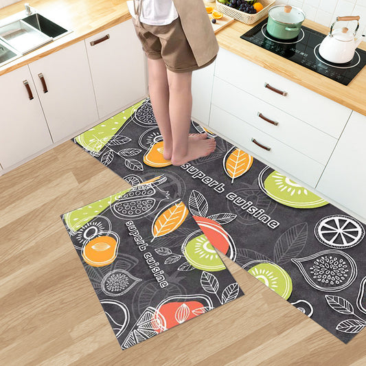 Household Fashion Simple Stain-resistant Kitchen Floor Mat