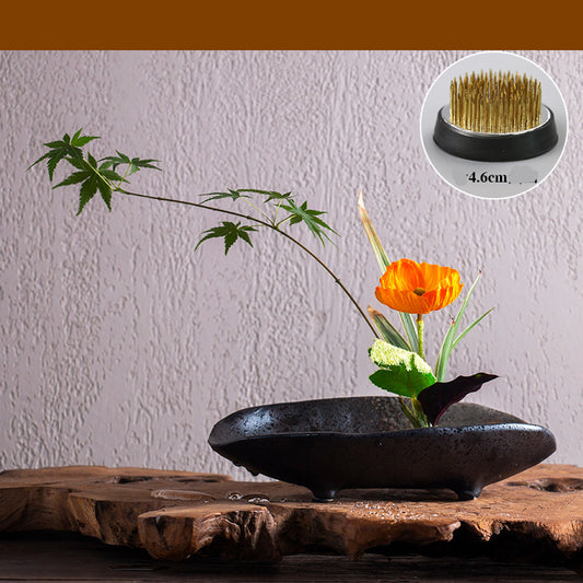 Household Jianshan Rectangular Ceramic Flower Plate