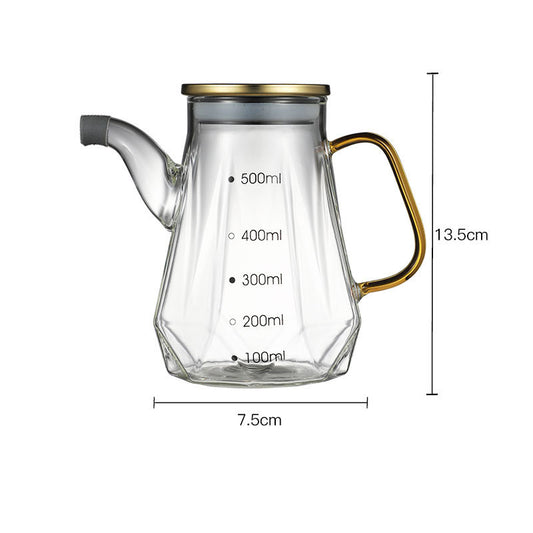 High Borosilicate Thickened Glass Oil Pot Household Kitchen