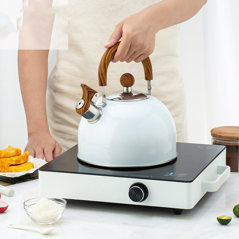 European Style Kitchen Kettle White Folding
