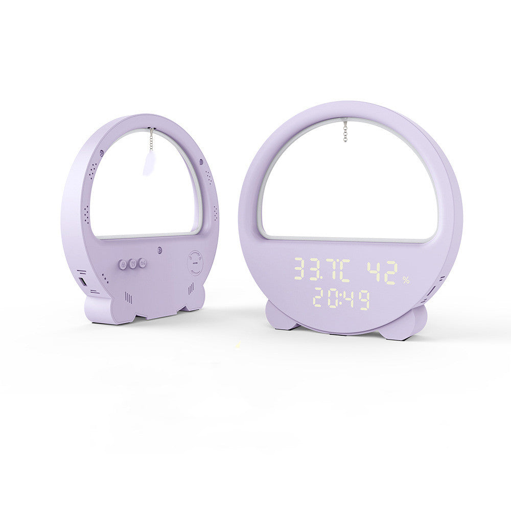 Household Minimalist Thermometer Clock Night Light