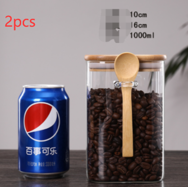 Sealed Jar Household Transparent Glass Storage Jar