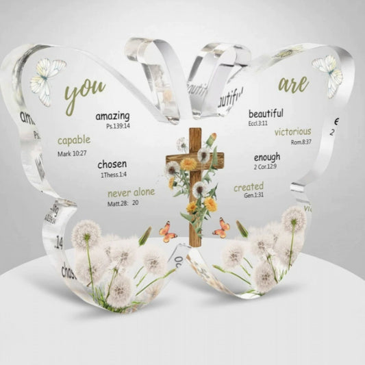 Home Butterfly Transparent Acrylic Ornament
