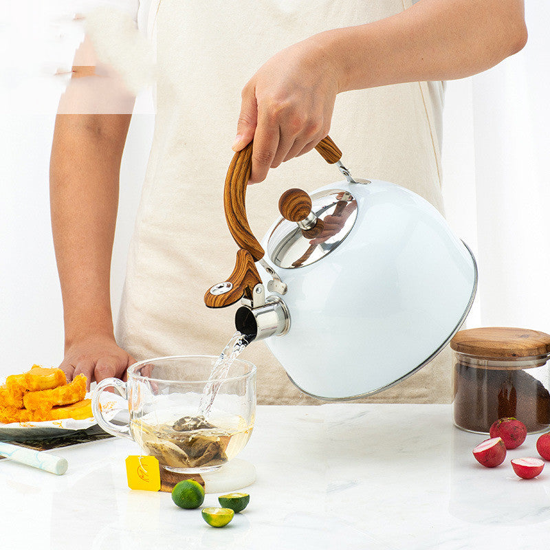 European Style Kitchen Kettle White Folding