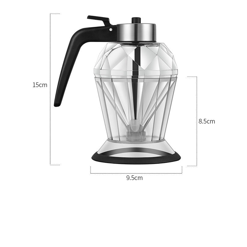 Diamond Oil Pot Kitchen Sealed Leak Proof Base Soy Sauce Vinegar Bottle