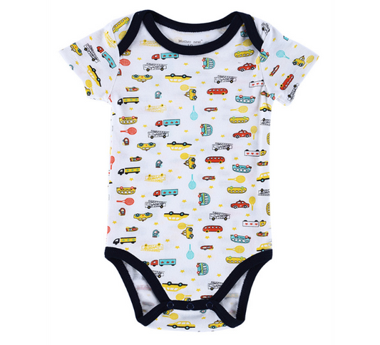 Short-sleeved Newborn Baby Cotton Jumpsuit