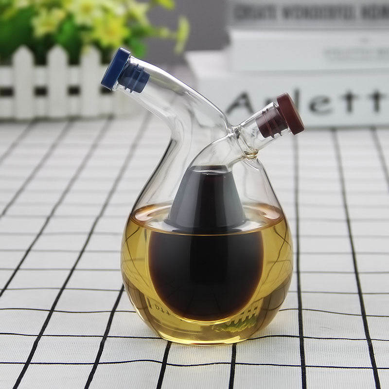High temperature resistant glass kitchen oil-water separator
