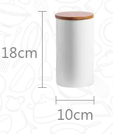 Pure White Creative Kitchen Ceramic Airtight Jar With Lid