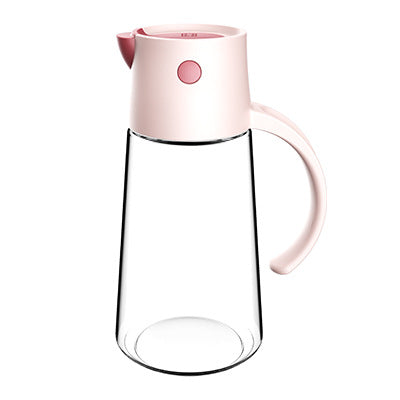 Glass Oil Can Kitchen Household Automatic Opening And Closing Large Capacity Oil Can