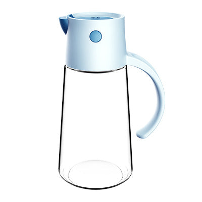 Glass Oil Can Kitchen Household Automatic Opening And Closing Large Capacity Oil Can