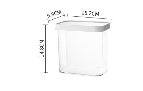 Transparent Plastic With Lid Can Be Combined To Stack Food Storage Tank