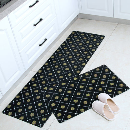 Pu Nordic Kitchen Mat Leather Oil And Waterproof