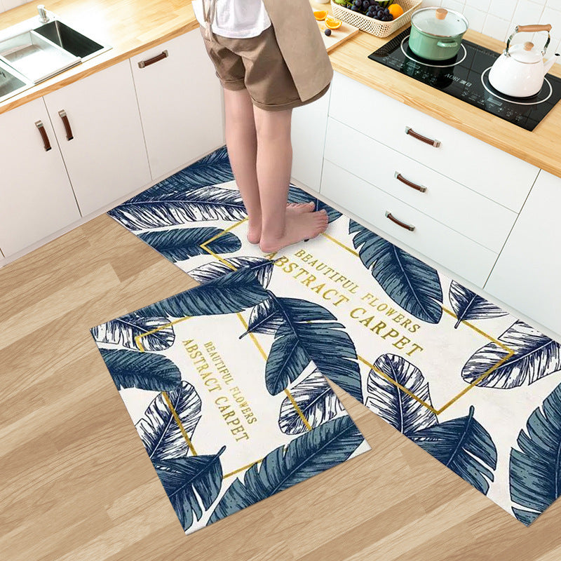 Household Fashion Simple Stain-resistant Kitchen Floor Mat