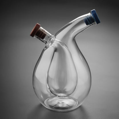 High temperature resistant glass kitchen oil-water separator