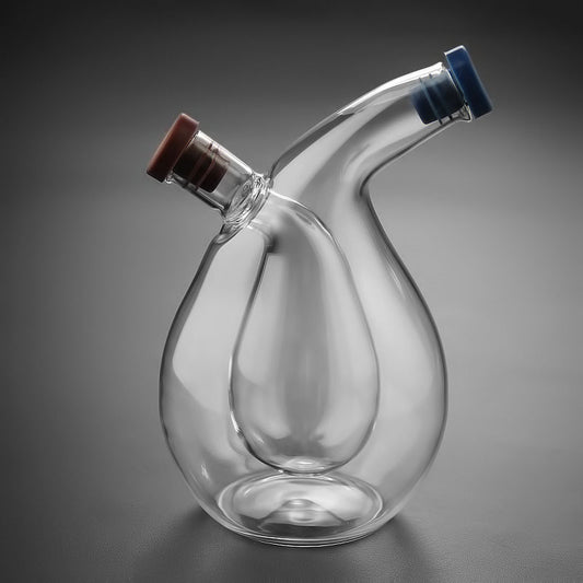 High temperature resistant glass kitchen oil-water separator