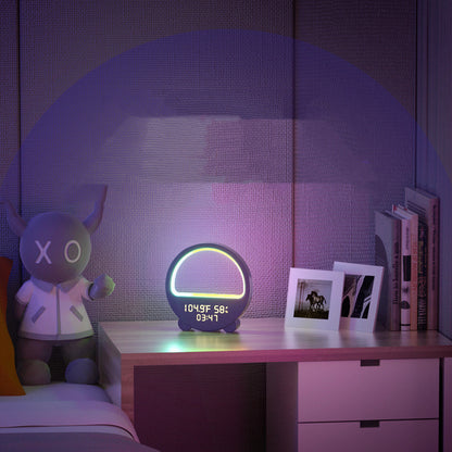 Household Minimalist Thermometer Clock Night Light
