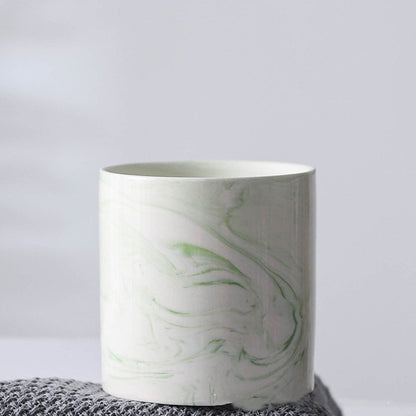 Home marbled plant flower pot