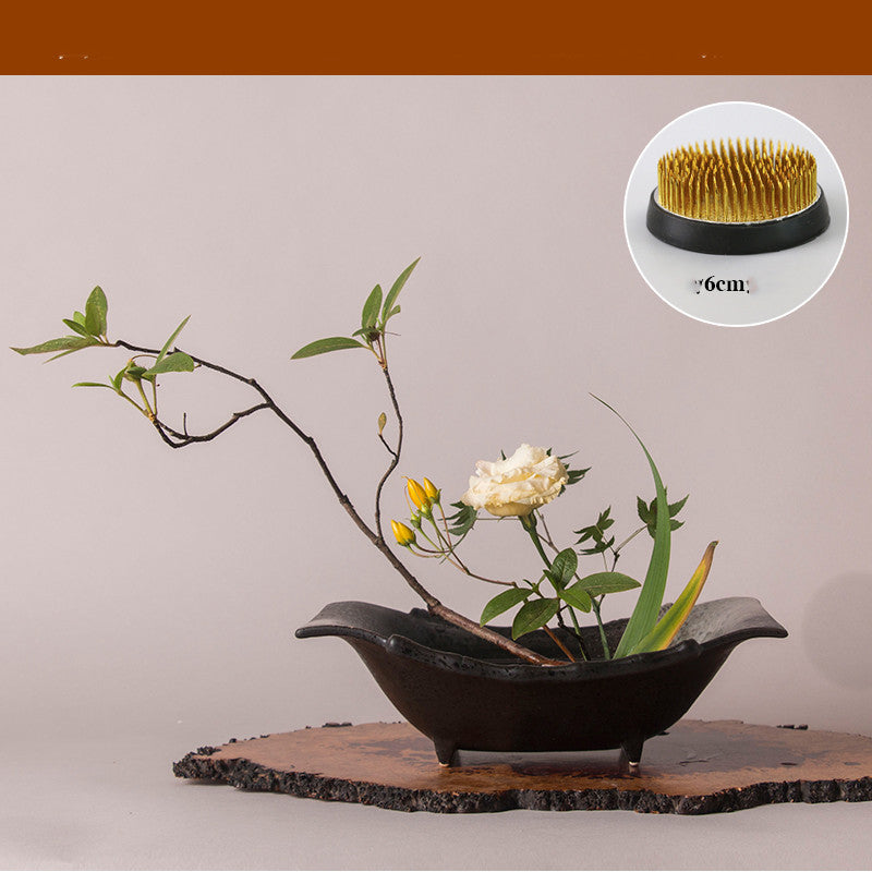 Household Jianshan Rectangular Ceramic Flower Plate