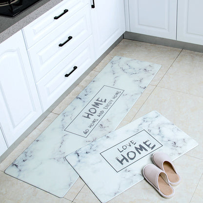 Pu Nordic Kitchen Mat Leather Oil And Waterproof