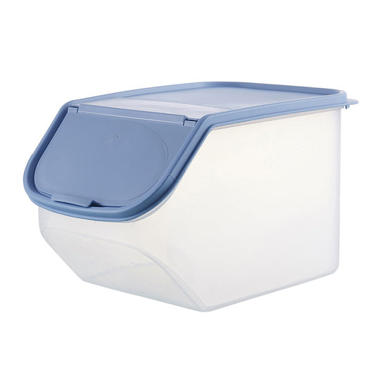 Household rice bucket with measuring cup