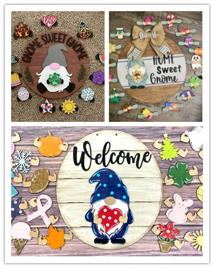Home Creative Wooden Welcome Doorplate
