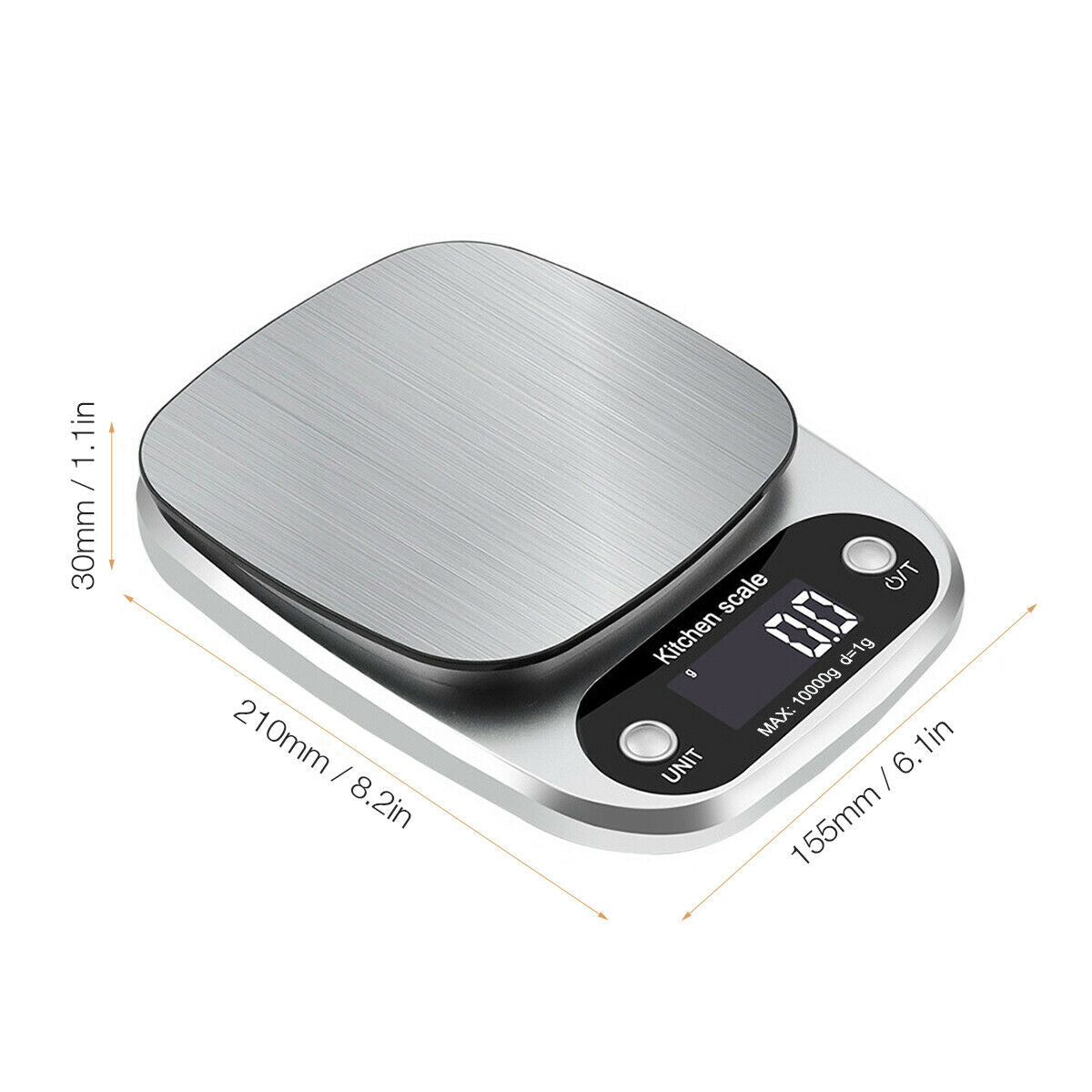 Digital Kitchen Food Diet Scale, Multifunction Weight Balance 22lbs 1g –  musii home store