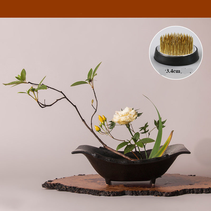 Household Jianshan Rectangular Ceramic Flower Plate