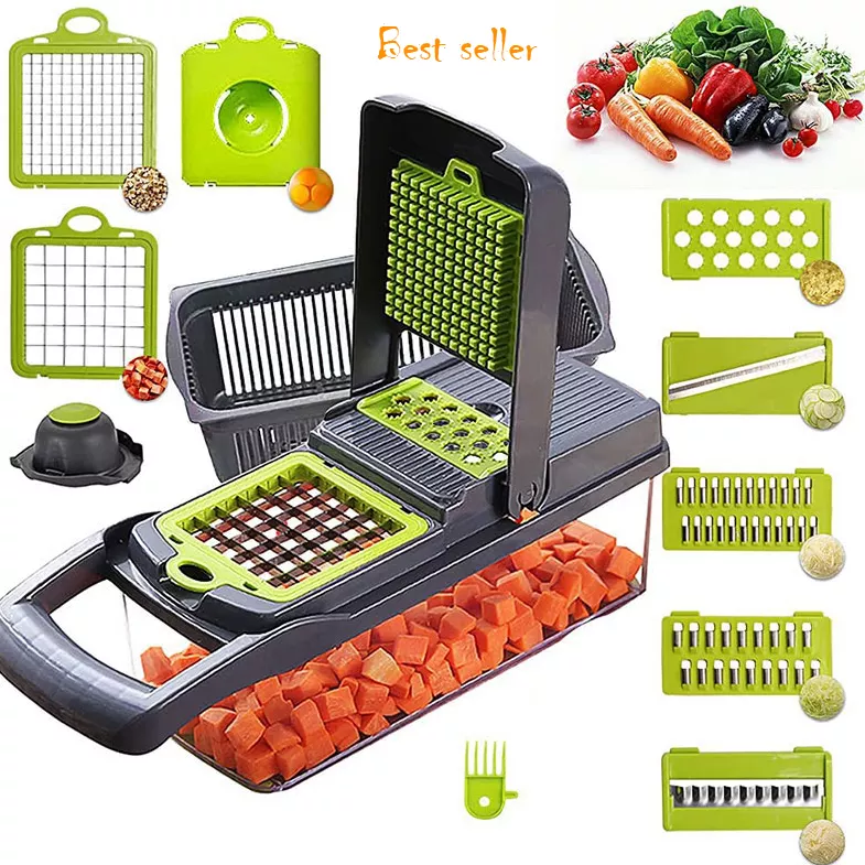 Vegetable Shredder, Vegetable Slicer，12-In-1, The Third Generation Foo –  Empire Group NYC