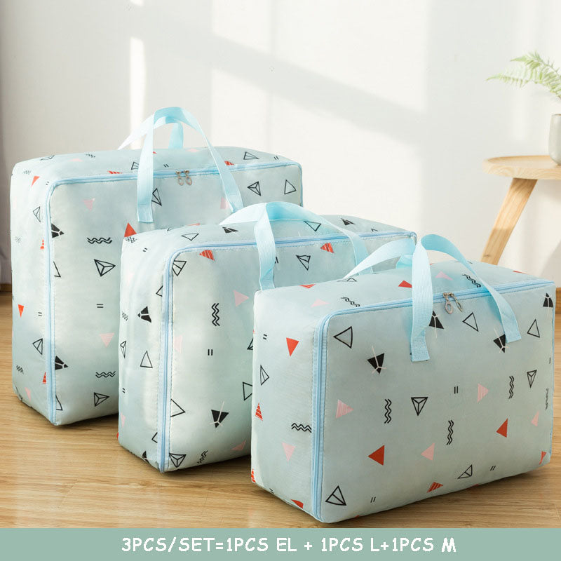 New Waterproof Portable Clothes Storage Bag Organizer Folding Closet Organizer For Pillow Quilt Blanket Quilt Bag Organizer