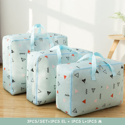 New Waterproof Portable Clothes Storage Bag Organizer Folding Closet Organizer For Pillow Quilt Blanket Quilt Bag Organizer