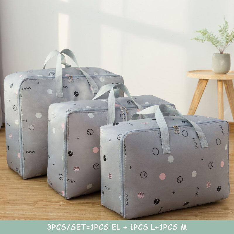New Waterproof Portable Clothes Storage Bag Organizer Folding Closet Organizer For Pillow Quilt Blanket Quilt Bag Organizer