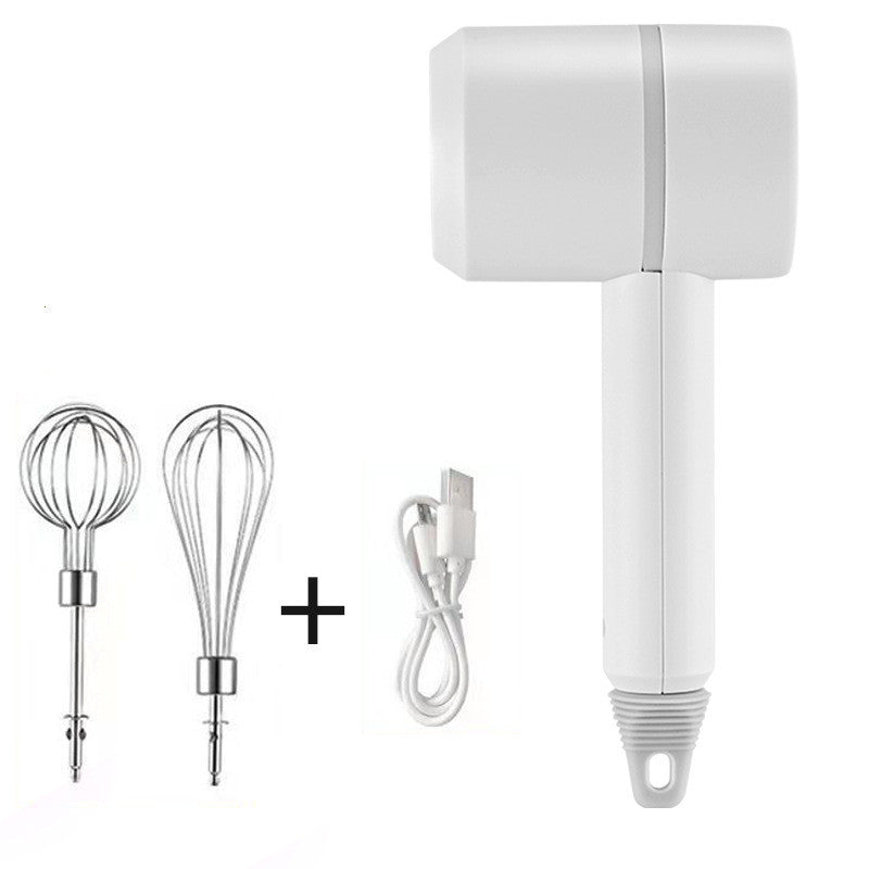 Portable Mini Wireless Electric Egg Beater Handheld USB