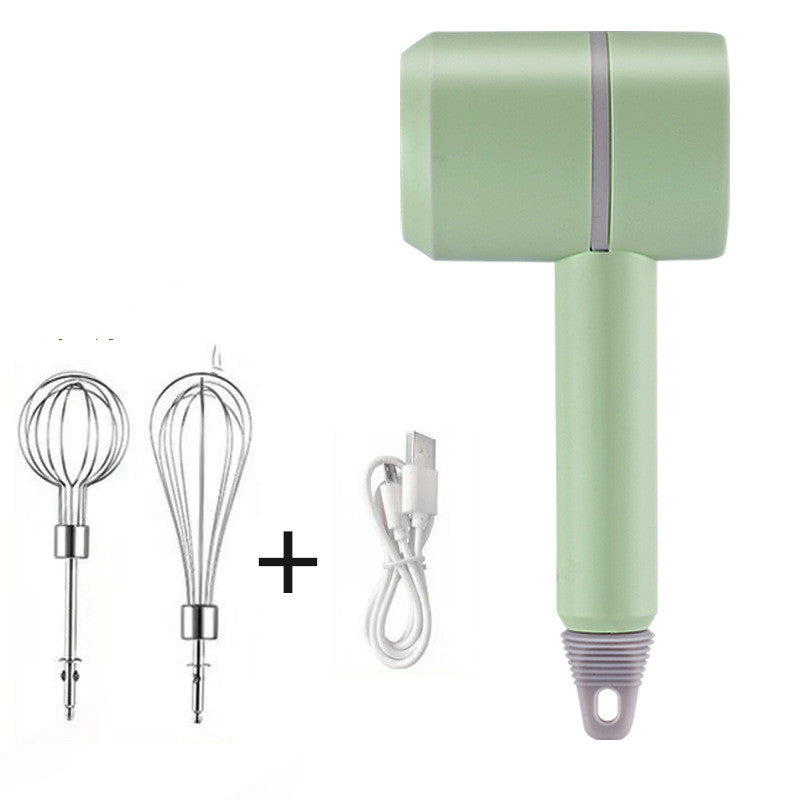 Wireless Electric Egg Beater With 2 Hardware, Manual Blender