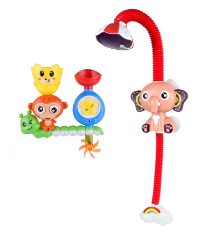 Elephant Shower Baby Bath Toy Set