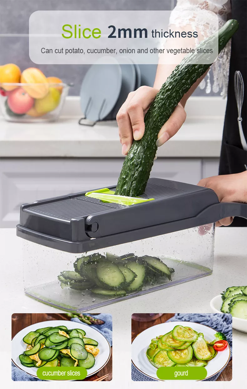 SnapChop™ - 12 In 1 Vegetable Chopper & Slicer – Super Mom Cooks